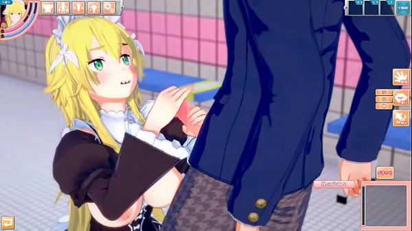 【エロゲーコイカツ！】リゼロ フレデリカ(Re Zero Frederica)のおっぱい揉んで仁王立ち手コキフェラ奉仕してもらってからのセックス！爆乳エロアニメ【ヘンタイゲーム】  