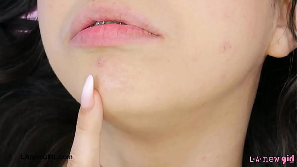 Aspiring teen model naked close-up