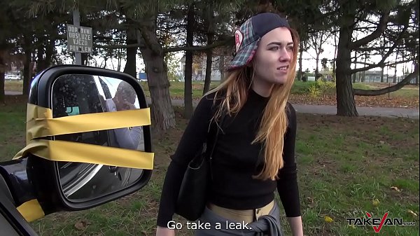 Takevan Crazy homeless teenager fucked extremly raw in driving car