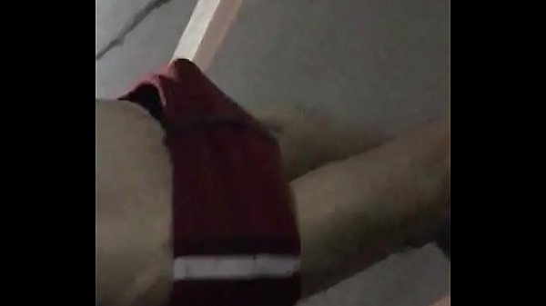 Twink in red speedo public  