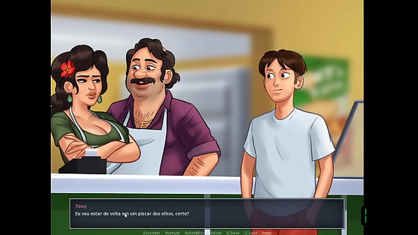 Jogo Porn&ocirc; 2D, Summertime Saga episodio 90 - Aprendendo a fazer pizzas nesse Mini-game