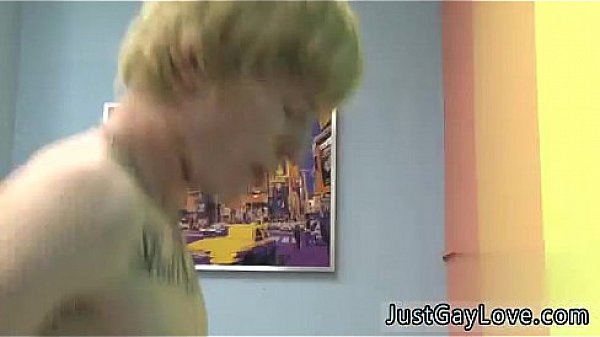 Gay twink examines a muscle stud Miles and Dustin fuck each other's