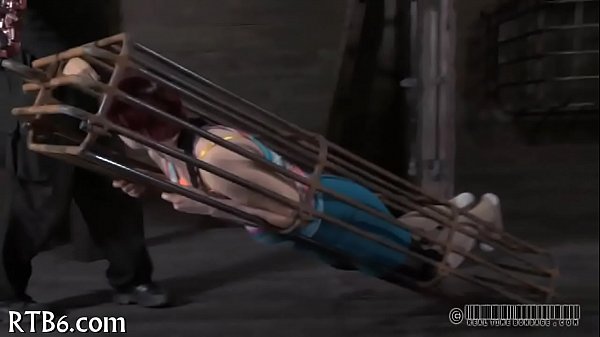 Tying up angel for wild torment