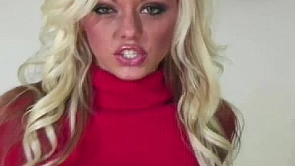 Blonde nylon fetish babe hot and horny 
