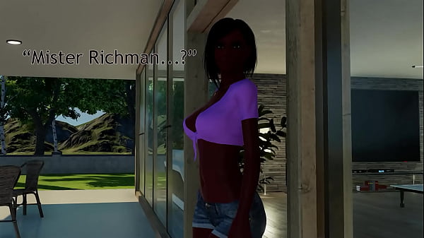 Ebony Girl visits Rich Neighbour