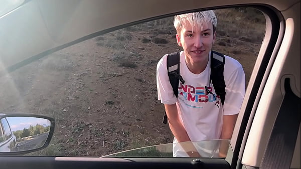 Daddy fucked a cute couple in the car