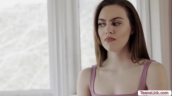 Teen brunette Freya Parke and her roommate Chanel Camryn are kissing each other on the bed.After that,they suck each others nipple to make it hard.Next is,they totally get naked and then start licking each others tight pussy so hard.