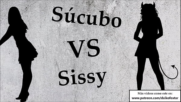 Sissy VS mujer demonio. Entrenamiento anal para su nueva mascota.