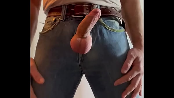Jerking in jeans