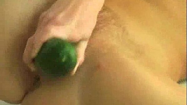 housewife fucking with vegetables