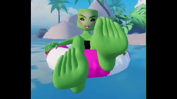 roblox girl rubbing her feet on you  