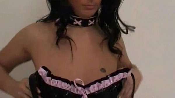 These tight green PVC panties really hug my pussy  