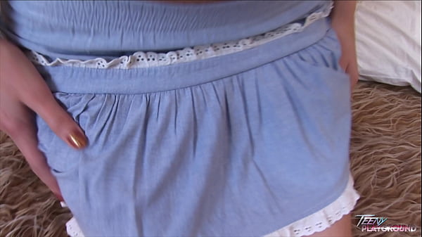 Sexy young babe play with cream, cock and sperm  