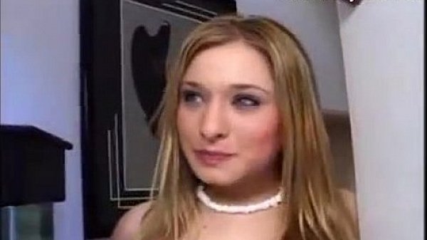 Slutty girl in a sexy dress seduces him