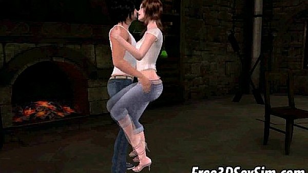 Tasty 3D cartoon brunette babe sucks and fucks