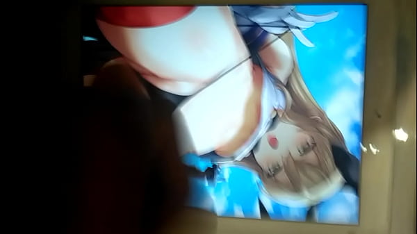 Cuming on Shimakaze-chan  