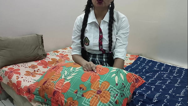 teen students bunk off their classes and have sex till orgasm and squirt in clear Hindi audio