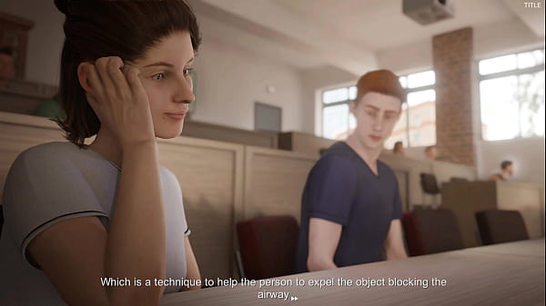 Игра: В поисках друзей, глава 2 - Лекции в ВУЗЕ и встреча с другом (озвучка на английском) 