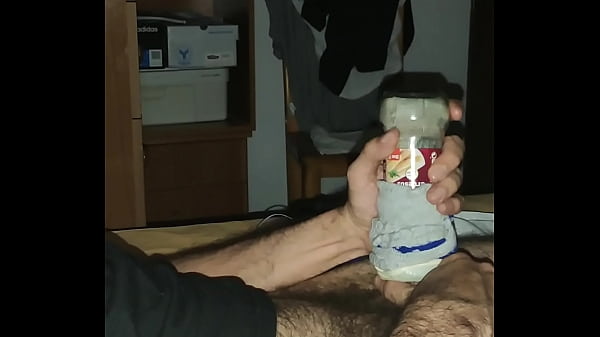 19 cm polla masturbador casero 