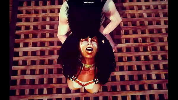 3D African slave gets pounded by a pirate  