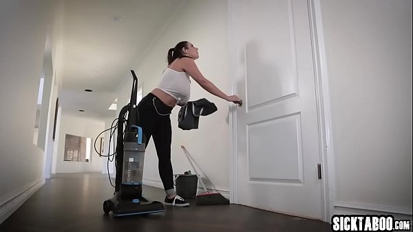 Hot big tits maid fucks hard by a guy  