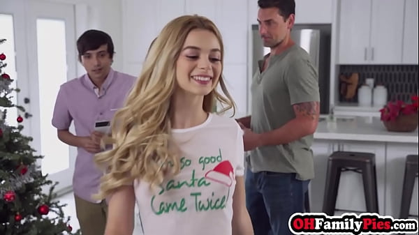 OhFamilyPies.com - Little and sexy big ass Pristine Edge swallowed big dick and enjoyed rough sex