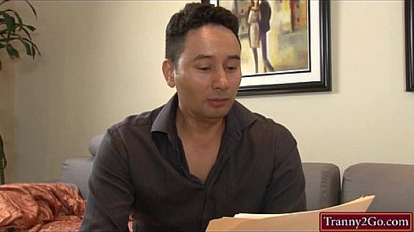 Tranny Aubrey Kate gets her dick sucked before she anal rides