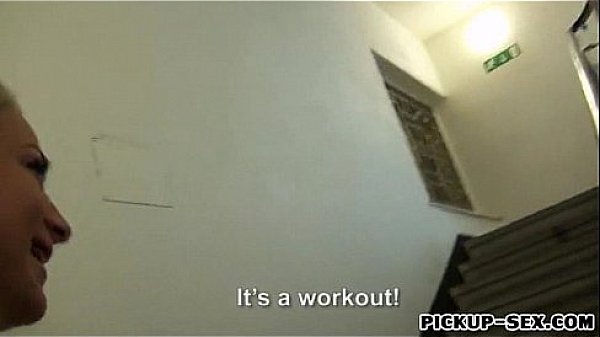 Amateur blonde Eurobabe Anastasia screwed for some money  