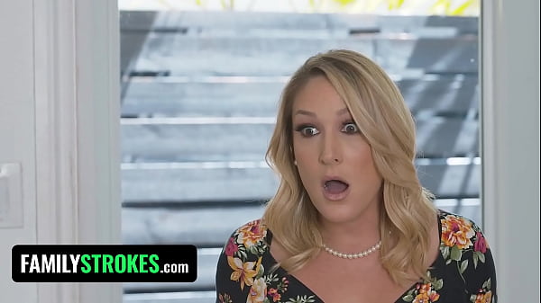 FamilyStrokes - Big Titted StepMom And Step-Sister Fucked Hard By Lucky Stud And Share His Cum  