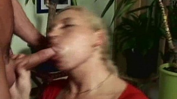 Nasty blonde deep throat huge cock