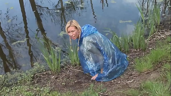 Deniska Plays Perverted Games With Masked Men Outside