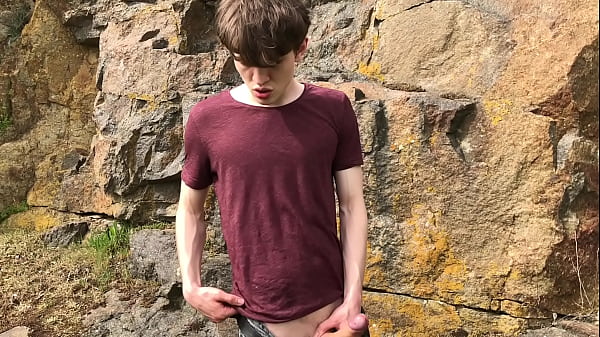 Rocks and cock !  BOY HAS BIG DICK ! HORNY / CUTE  