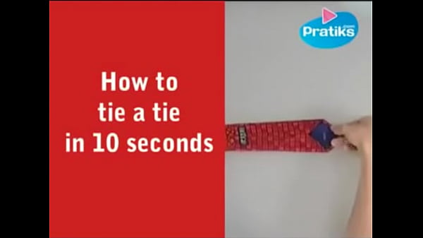 how to tie a tie in 10 secs