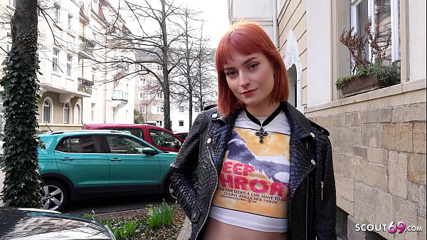 GERMAN SCOUT - Small Tits Dirty Red Hair Girl Pickup for Hard Casting Sex