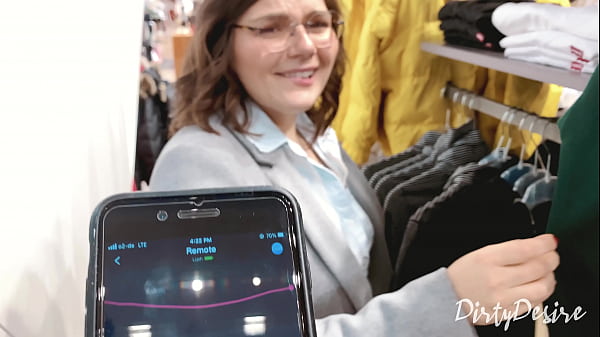 Remote Controlling Her Pussy In Public Leads To A Blowjob In Public