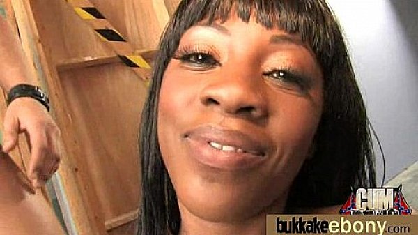 Cum loving teen enjoys huge bukkake! 28