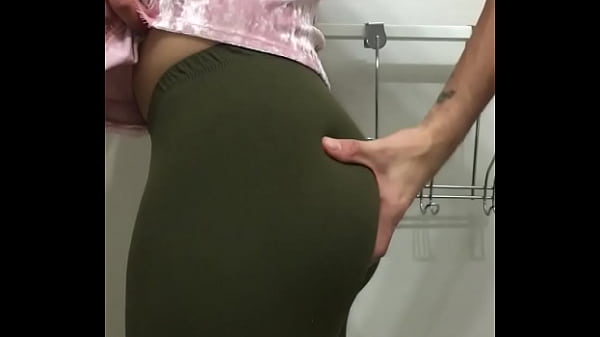 boy has perfect ass in skin tight leggings  