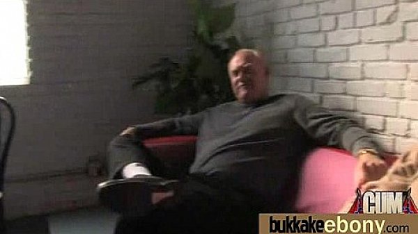 Ebony babe sucks too many white cocks 3  