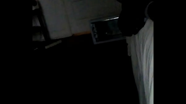 One of the twins slobbing on my black hard cock