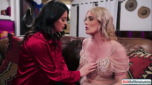 Trans Lucy Hart kisses her dance instructor Maddy May.The busty tattooed babe convinces the tgirl shes worth it and sucks and rides her shemale cock