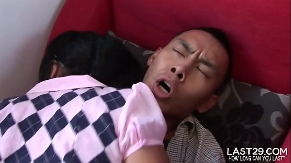 asian babe boosts her way into orgasm