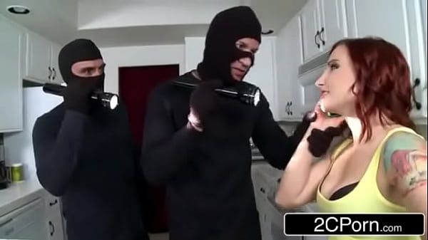 House Invasion Goes Wild with Deep Blowjob for Redhead