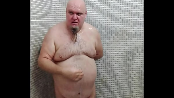shower chubby after little sport in lockeroom  