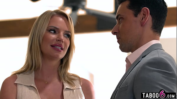 Big tits housewife gets a surprise from her husband that she did not expect  