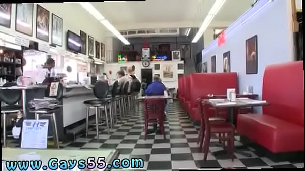 Men face fucking public gay Dinner Head  