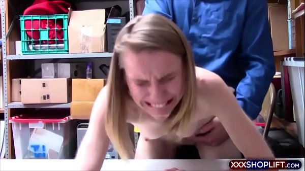 Blonde shoplifter caught and fucked
