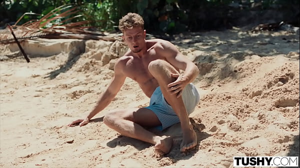 Nicole attracts a guy on the beach while she's on vacation. They don't speak the same language, but he'll go high and low to impress her.