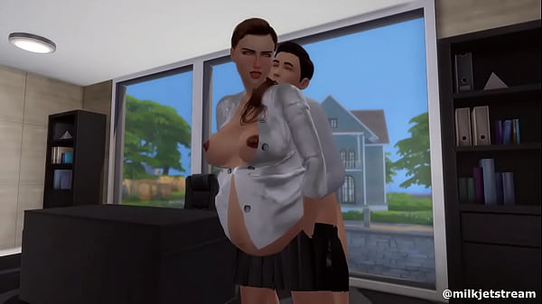 Pregnant Animated Chick getting pounded by Co-Worker