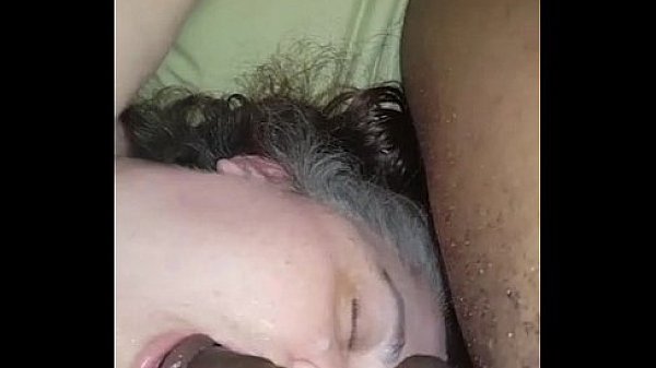 White BBW eats black balls and BBC