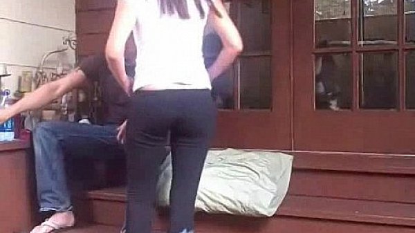 Homemade Sex Tape On The Deck Outside  